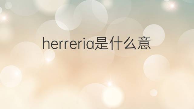 herreria是什么意思 herreria的中文翻译、读音、例句