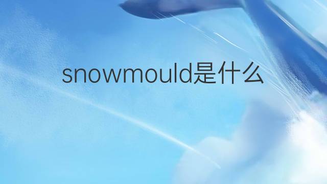 snowmould是什么意思 snowmould的中文翻译、读音、例句