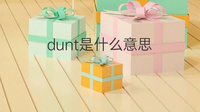 dunt是什么意思 dunt的中文翻译、读音、例句