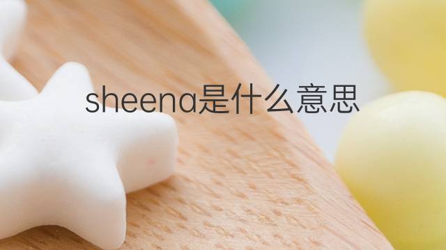 sheena是什么意思 sheena的中文翻译、读音、例句