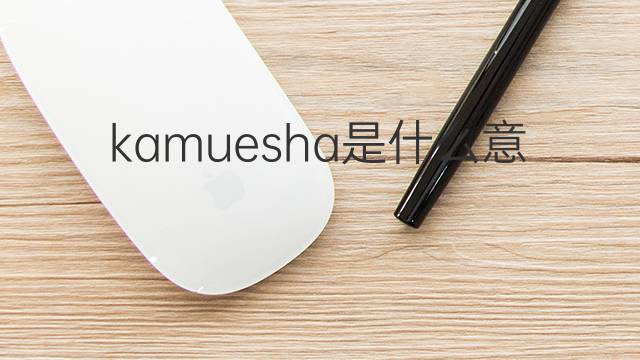 kamuesha是什么意思 kamuesha的中文翻译、读音、例句