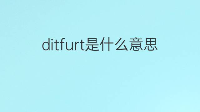 ditfurt是什么意思 ditfurt的中文翻译、读音、例句