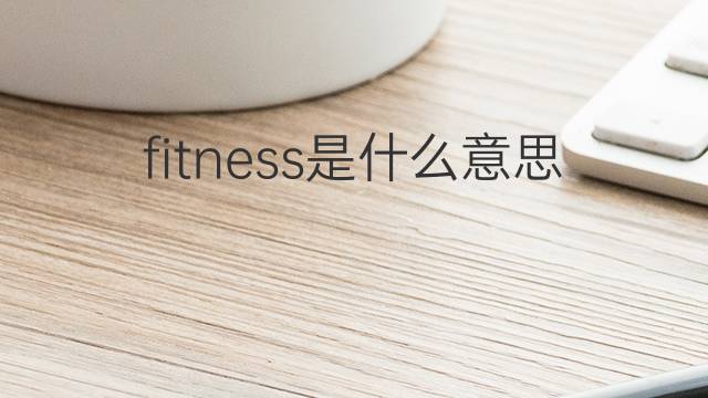 fitness是什么意思 fitness的中文翻译、读音、例句