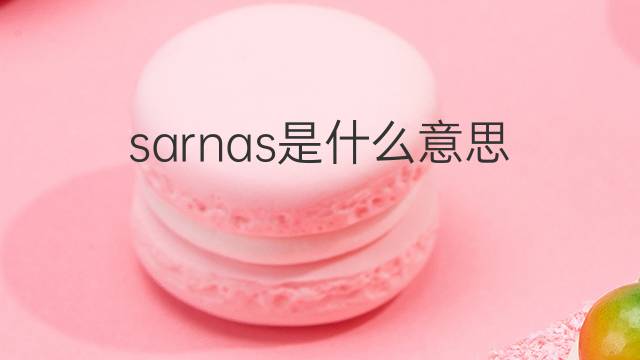 sarnas是什么意思 sarnas的中文翻译、读音、例句