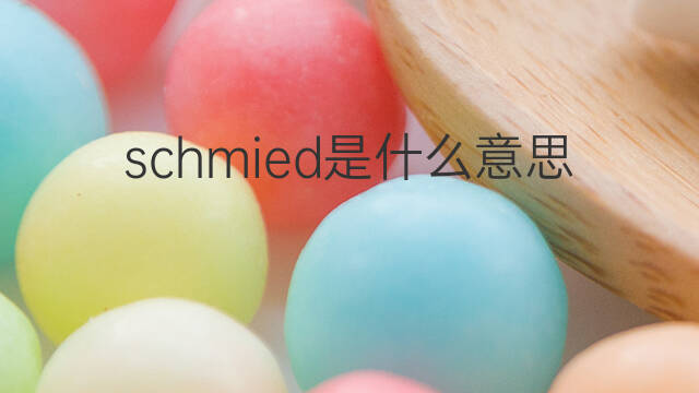 schmied是什么意思 schmied的中文翻译、读音、例句