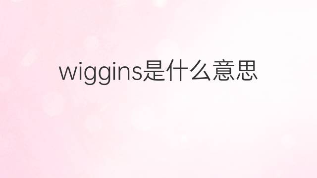 wiggins是什么意思 wiggins的中文翻译、读音、例句