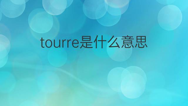 tourre是什么意思 tourre的中文翻译、读音、例句