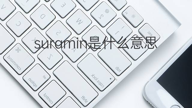 suramin是什么意思 suramin的中文翻译、读音、例句