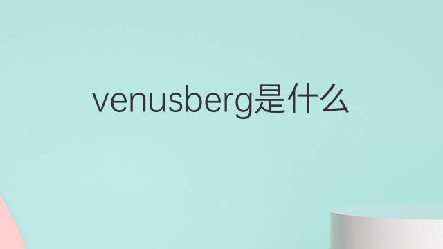 venusberg是什么意思 venusberg的中文翻译、读音、例句
