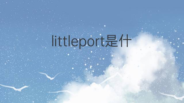 littleport是什么意思 littleport的中文翻译、读音、例句