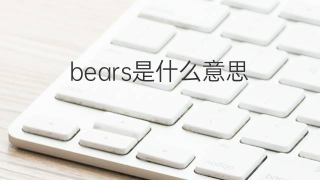 bears是什么意思 bears的中文翻译、读音、例句