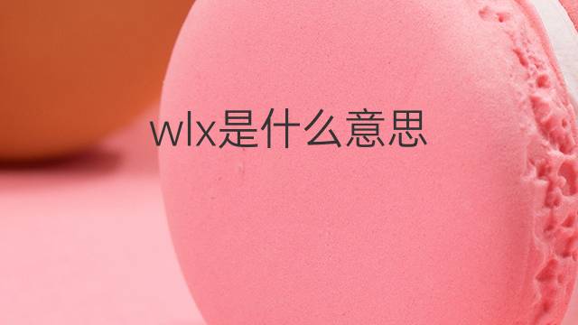 wlx是什么意思 wlx的中文翻译、读音、例句