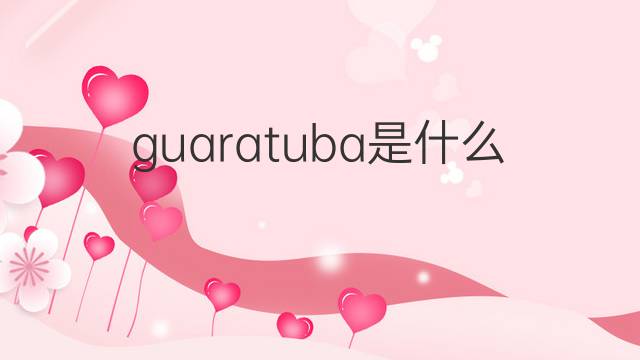 guaratuba是什么意思 guaratuba的中文翻译、读音、例句