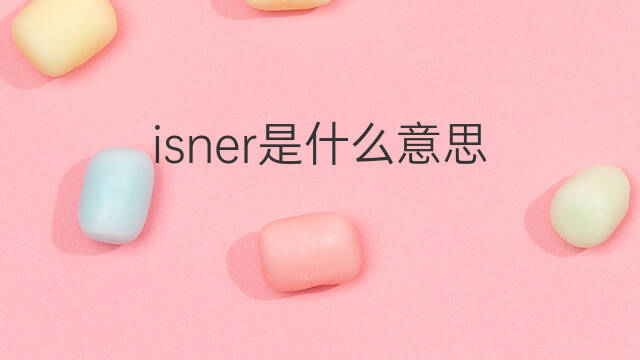 isner是什么意思 isner的中文翻译、读音、例句