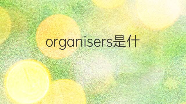organisers是什么意思 organisers的中文翻译、读音、例句