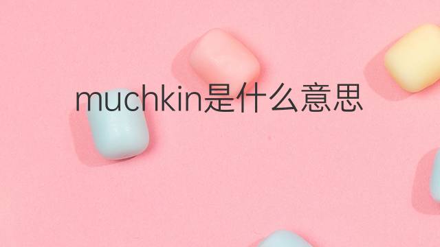 muchkin是什么意思 muchkin的中文翻译、读音、例句