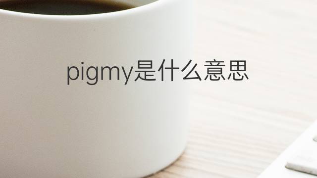 pigmy是什么意思 pigmy的中文翻译、读音、例句