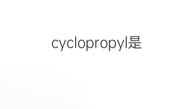cyclopropyl是什么意思 cyclopropyl的中文翻译、读音、例句