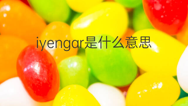 iyengar是什么意思 iyengar的中文翻译、读音、例句