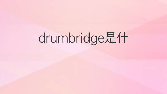 drumbridge是什么意思 drumbridge的中文翻译、读音、例句