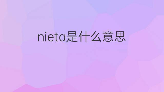 nieta是什么意思 nieta的中文翻译、读音、例句