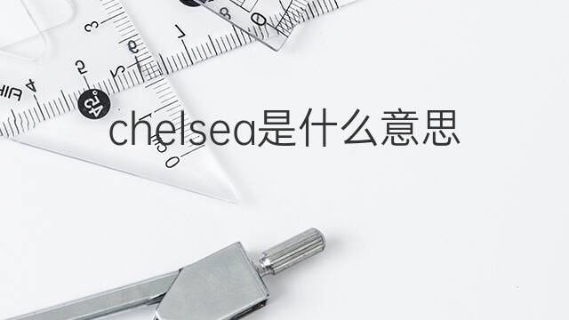 chelsea是什么意思 chelsea的中文翻译、读音、例句