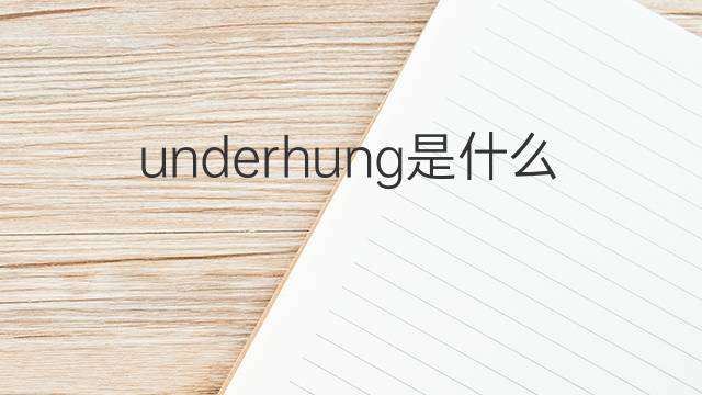 underhung是什么意思 underhung的中文翻译、读音、例句