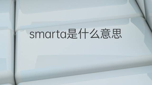 smarta是什么意思 smarta的中文翻译、读音、例句