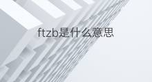 ftzb是什么意思 ftzb的中文翻译、读音、例句