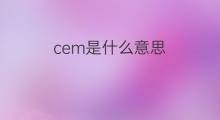 cem是什么意思 cem的中文翻译、读音、例句