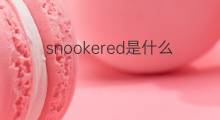snookered是什么意思 snookered的中文翻译、读音、例句
