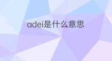 adei是什么意思 adei的中文翻译、读音、例句