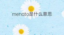 menato是什么意思 menato的中文翻译、读音、例句