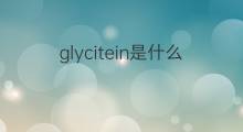 glycitein是什么意思 glycitein的中文翻译、读音、例句