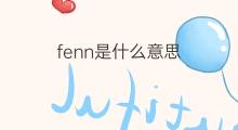 fenn是什么意思 fenn的中文翻译、读音、例句