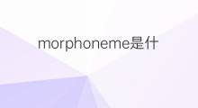 morphoneme是什么意思 morphoneme的中文翻译、读音、例句