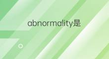 abnormality是什么意思 abnormality的中文翻译、读音、例句
