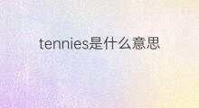 tennies是什么意思 tennies的中文翻译、读音、例句