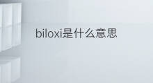 biloxi是什么意思 biloxi的中文翻译、读音、例句