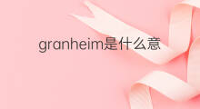 granheim是什么意思 granheim的中文翻译、读音、例句