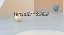 hmse是什么意思 hmse的中文翻译、读音、例句
