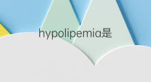 hypolipemia是什么意思 hypolipemia的中文翻译、读音、例句