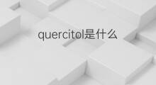 quercitol是什么意思 quercitol的中文翻译、读音、例句