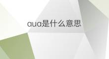 aua是什么意思 aua的中文翻译、读音、例句