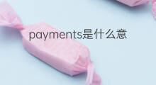 payments是什么意思 payments的中文翻译、读音、例句