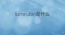 lumirubin是什么意思 lumirubin的中文翻译、读音、例句