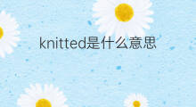 knitted是什么意思 knitted的中文翻译、读音、例句