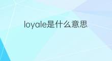 loyale是什么意思 loyale的中文翻译、读音、例句