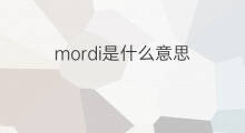 mordi是什么意思 mordi的中文翻译、读音、例句