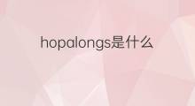 hopalongs是什么意思 hopalongs的中文翻译、读音、例句